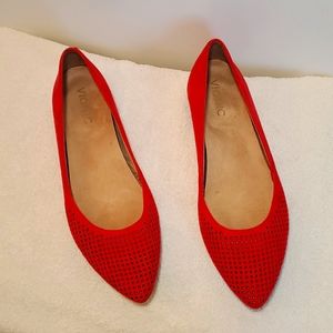 Vionic flats, red, size 9